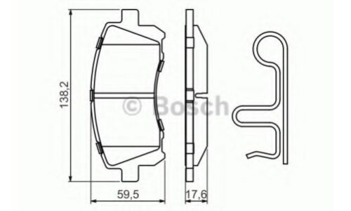 Колодки тормозные дисковые Bosch, передние, комплект на ось (4 шт), арт. 0 986 424 700