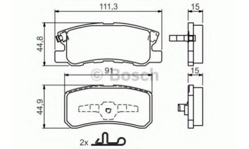 Колодки тормозные Bosch дисковые, арт. 0 986 424 717