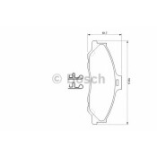 Колодки тормозные дисковые Bosch, передние, комплект на ось (4 шт), арт. 0 986 424 720
