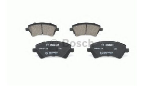 Колодки тормозные дисковые Bosch, передние, комплект на ось (4 шт), арт. 0 986 424 735
