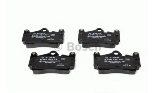 Колодки тормозные дисковые Bosch, задние, комплект на ось (4 шт), арт. 0 986 424 741