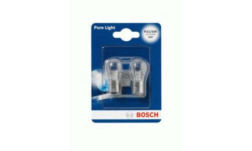 Лампа Bosch Standard P21/5W (BAY15d, S25), 12В, 21/5Вт, 3200К, комплект 2 шт, арт. 1 987 301 016