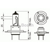 Лампа галогенная Bosch Pure Light H7 (PX26d, T11), 12В, 55Вт, 3200K, 1 шт