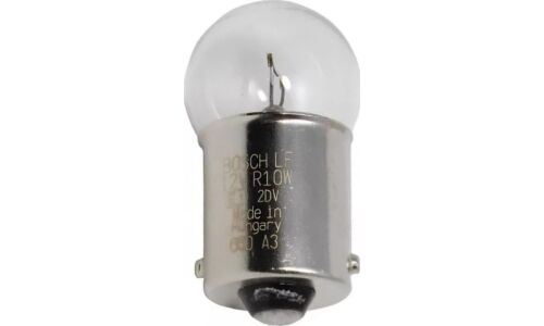 Лампа Bosch R10W (BA15s, G18), 24В, 10Вт, комплект 10 шт, арт. 1 987 302 203
