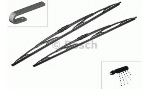Щетки стеклоочистителя Bosch Twin 650мм (26") + 450мм (18") каркасные, всесезонные, крепление J-Hook, комплект 2 шт, арт. 3 397 118 321