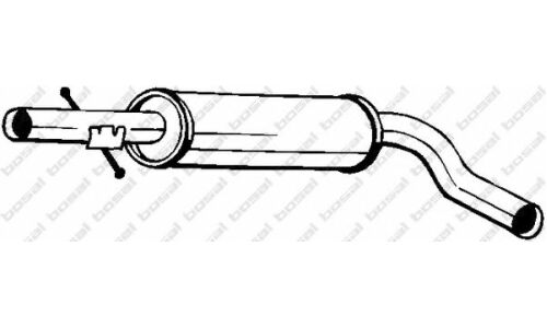Глушитель выхлопных газов Bosal, средний, арт. 105-109