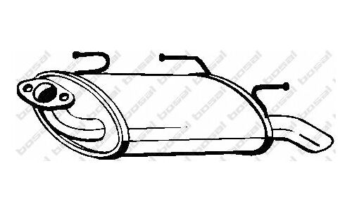 Глушитель выхлопных газов Bosal, задний, арт. 145-609