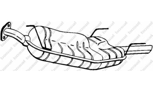 Глушитель выхлопных газов Bosal, задний, арт. 185-411