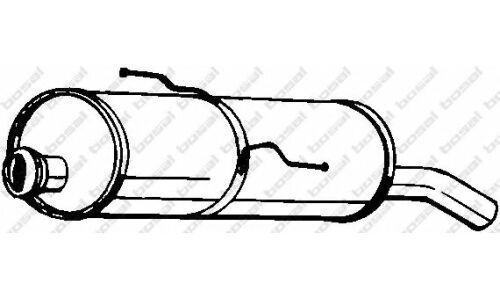 Глушитель выхлопных газов Bosal, задний, арт. 190-355