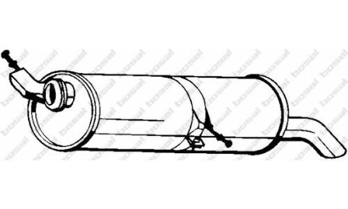 Глушитель выхлопных газов Bosal, задний, арт. 190-509