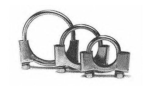 Монтажный U-образный компонент выхлопной системы Bosal, арт. 250-240