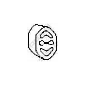 Крепление выхлопной трубы Bosal, резина, арт. 255-030