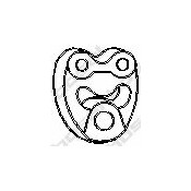 Монтажный демпферный компонент выхлопной системы Bosal, арт. 255-123