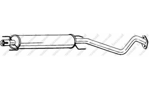 Глушитель выхлопных газов Bosal, средний, арт. 284-363