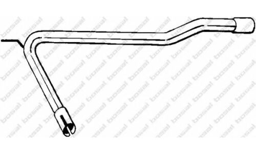 Труба выхлопная Bosal, изогнутая, для Volkswagen Transporter, арт. 843-737