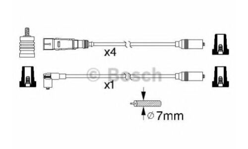 Комплект высоковольтных проводов Bosch, арт. 0 986 356 317