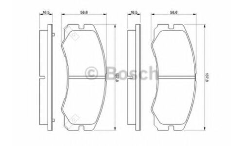 Колодки тормозные Bosch дисковые, арт. 986424366