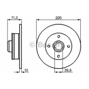 Диск тормозной | зад Bosch, арт. 0 986 478 331