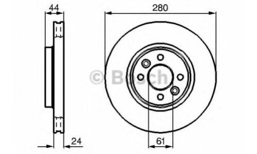 Диск тормозной | перед Bosch, арт. 0 986 478 590