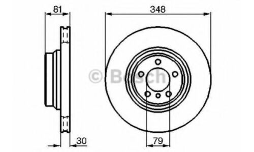 Диск тормозной Bosch, передний, арт. 986479003