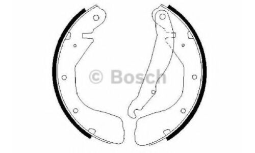 Колодки тормозные барабанные Bosch, комплект на ось (4 шт), арт. 0 986 487 263