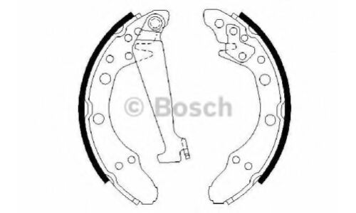 Колодки тормозные барабанные Bosch, комплект на ось (4 шт), арт. 0 986 487 270