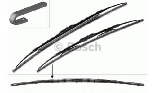 Щетки стеклоочистителя Bosch Twin Spoiler 530мм (21") + 475мм (19") каркасные, всесезонные, со спойлером, крепление J-Hook, комплект 2 шт, арт. 3 397 001 584