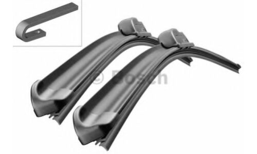 Щетки стеклоочистителя Bosch Aerotwin 600мм (24") + 500мм (20") бескаркасные, всесезонные, со спойлером, крепление J-Hook, комплект 2 шт, арт. 3 397 118 910