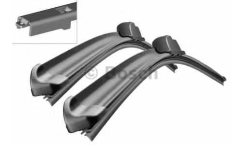 Щетки стеклоочистителя Bosch Aerotwin 600мм (24") + 575мм (23") бескаркасные, всесезонные, со спойлером, крепление Top Lock, комплект 2 шт, арт. 3 397 118 955