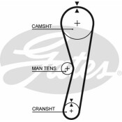 41104х17 Ремень ГРМ Gates, арт. 5024