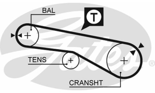 55x1/ 2 Ремень ГРМ Gates, арт. 5074XS