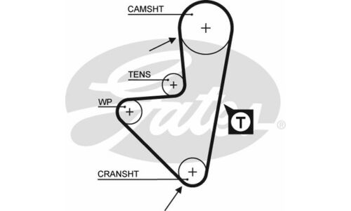58104*17 Ремень ГРМ Gates, арт. 5127XS