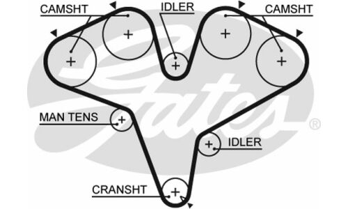 77228x32 HSN Ремень ГРМ Gates, арт. 5387XS