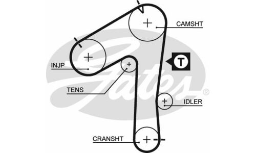 Ремень ГРМ Gates, арт. 5483XS