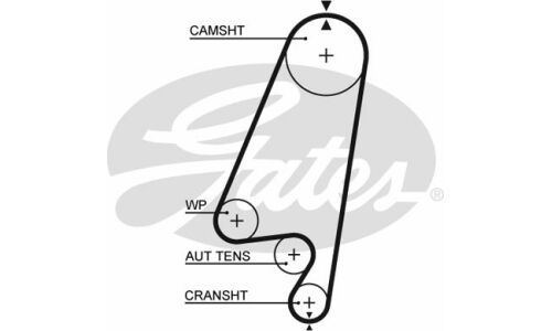 Комплект ремня ГРМ Gates, арт. K015367XS