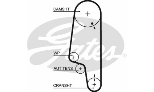 Комплект ремня ГРМ Gates, арт. K015427XS