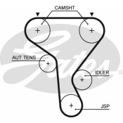 Комплект ремня ГРМ Gates, арт. K015573XS
