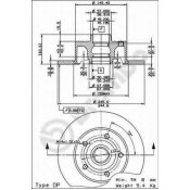 Диск тормозной Standard | зад Brembo, арт. 08.6911.14