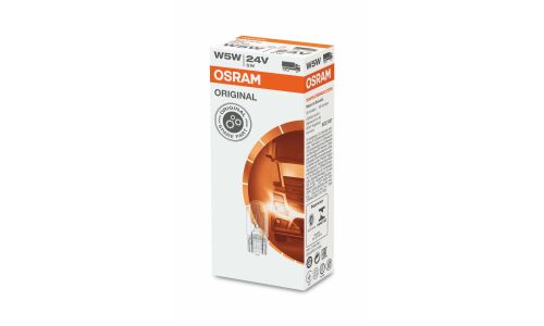 Лампа Osram Original Line W5W (W2.1x9.5d, T10), 24В, 5Вт, арт. 2845