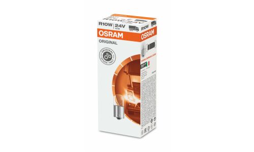 Лампа Osram Original Line R10W (BA15s, G18), 24В, 10Вт, 3200К, 1 шт, арт. 5637