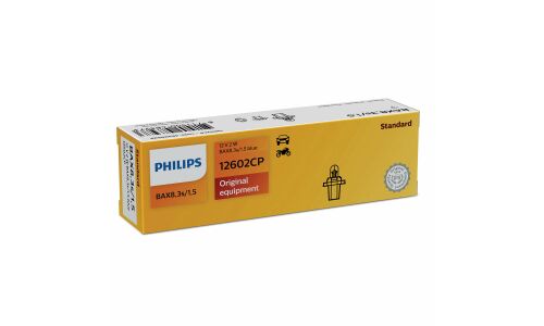 Лампа Philips Vision BAX (BAX8.3s/1.5 blue, T5), 12В, 2Вт, 1 шт