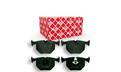 Колодки тормозные дисковые Febi, задние, комплект на ось (4 шт), арт. 16175