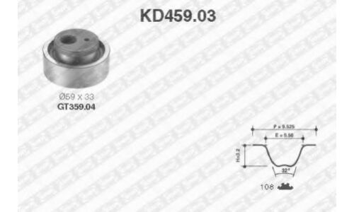 Комплект ремня ГРМ SNR, арт. KD459.03