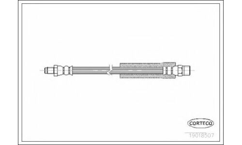 Шланг тормозной | перед/зад Corteco, арт. 19018507