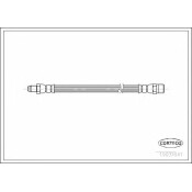 Шланг тормозной | зад прав/лев Corteco, арт. 19031641