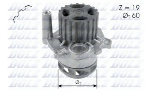 Водяной насос (помпа) системы охлаждения Dolz, арт. A-197