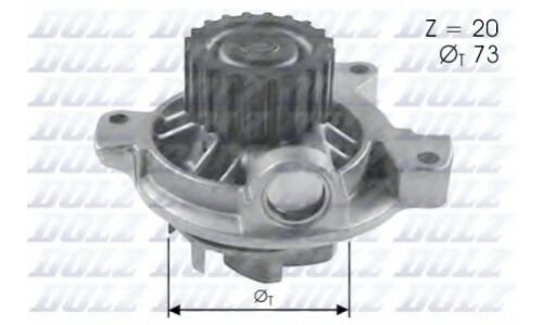 Водяной насос (помпа) системы охлаждения Dolz, арт. A-280