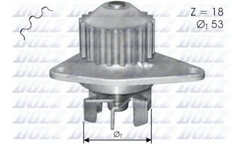 Водяной насос (помпа) системы охлаждения Dolz, арт. C-114