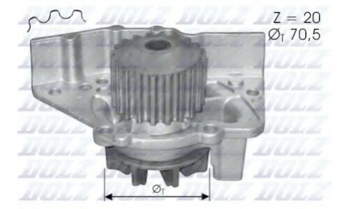 Водяной насос (помпа) системы охлаждения Dolz, арт. C-119