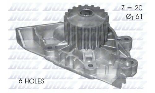 Водяной насос (помпа) системы охлаждения Dolz, арт. C-124